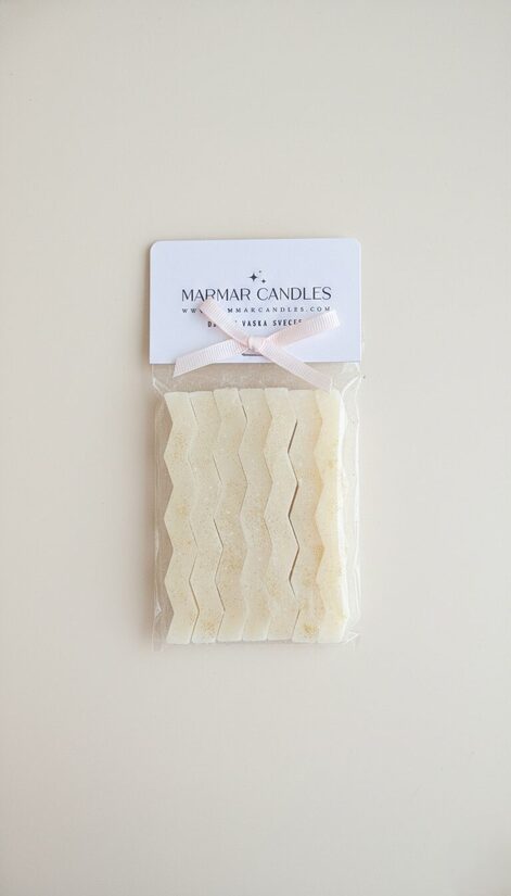 Dzimšanas dienas svecīšu komplekts Zigzag, 7 gab, Pienbalts ar spīdumiem